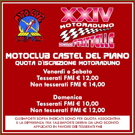 Motoraduno delle Frittelle 2012 - Castel del Piano Grosseto - Monte Amiata