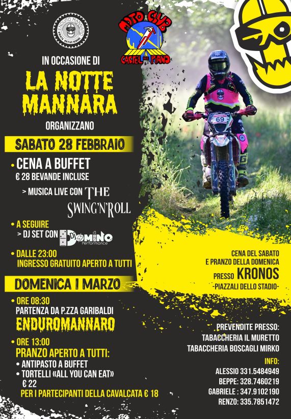 MOTO CAVALCATA ENDURO MANNARO  CASTEL DEL PIANO AMIATA GROSSETO 2026